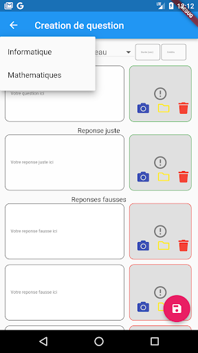 Questions a Choix Multiples Screen 2