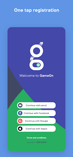 Android application GameOn! screenshort