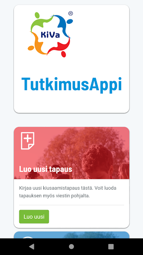 KiVa tutkimusappi Screen 2