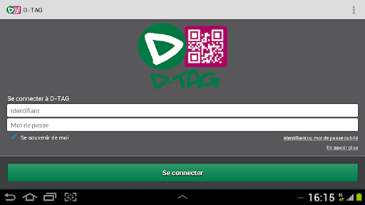 Android application D-TAG screenshort