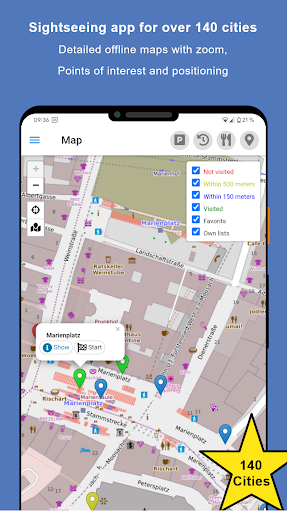 Android application Sightseeing Munich screenshort