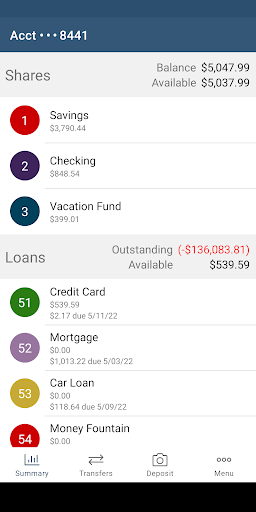 Beehive FCU Mobile Screen 2