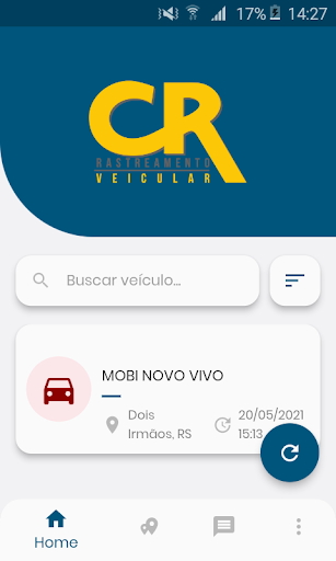 Android application CRRastreamento screenshort