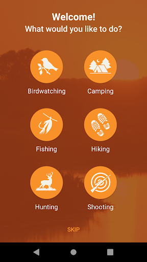 Android application MO Outdoors screenshort