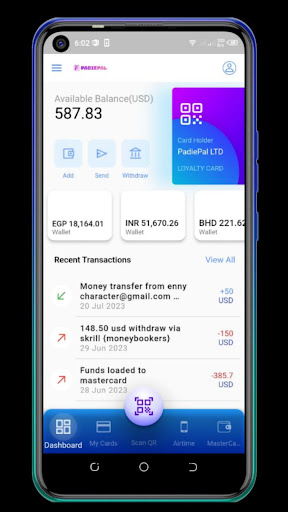 Android application Padiepal - Pay & Send Money screenshort