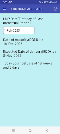 EDD DOM Calculator Screen 3