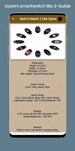 xiaomi smartwatch lite 2-Guide