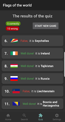 The flags of the world