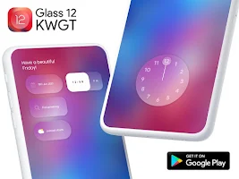 Glass 12 KWGT (Patched) MOD APK 2021.Jun.18.16  poster 3