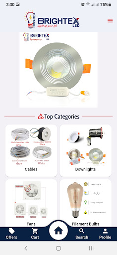 Android application Brightex-Led screenshort