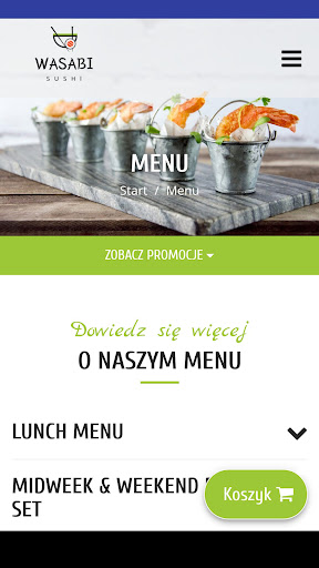 Wasabi Sushi Screen 2