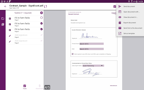 SIGNificant E-Signing Client Screenshot