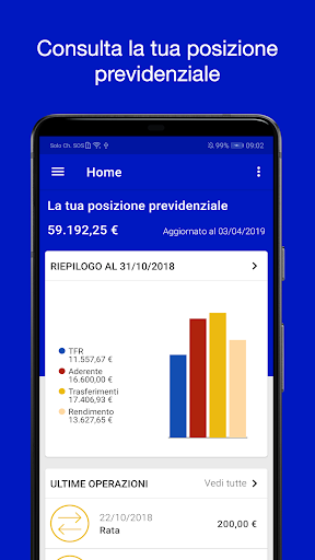 Android application Eurorisparmio Sella SGR screenshort