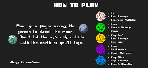 Android application Planet Defender screenshort