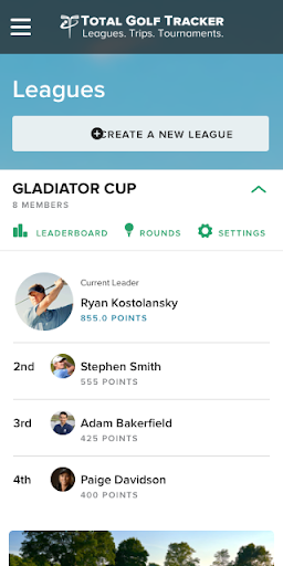 Total Golf Tracker Screen 2