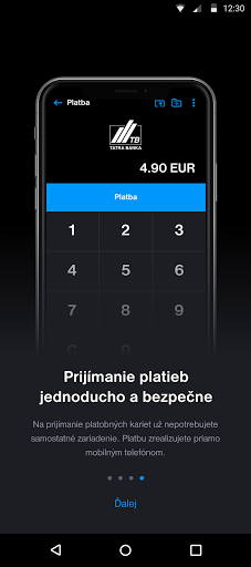 Android application Tatra banka POS screenshort