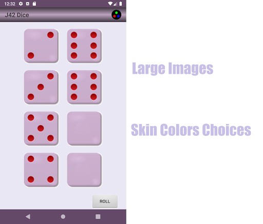 Android application J42 Dice Roller screenshort