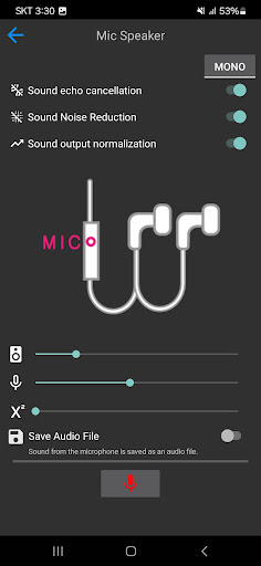 Mic Speaker Screen 3