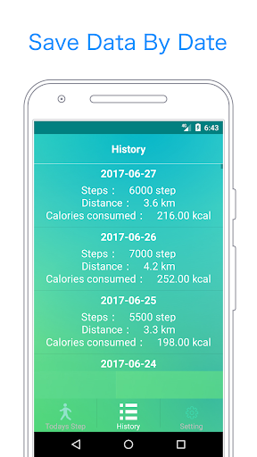 Pedometer Simple Screen 3