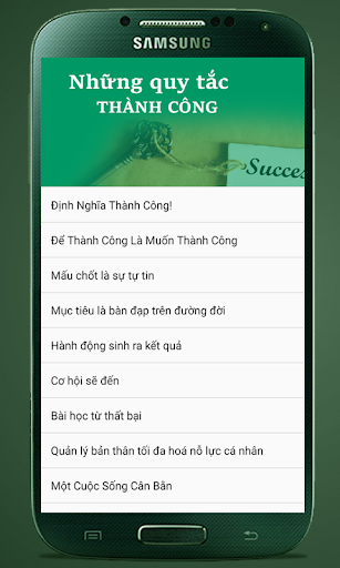Android application Quy Tac Thanh Cong screenshort