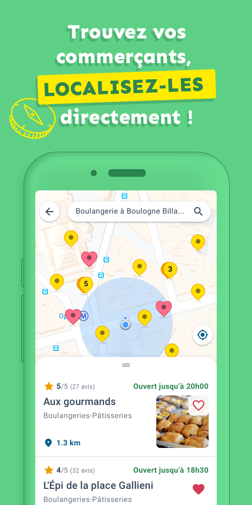Android application PagesJaunes – recherche locale screenshort