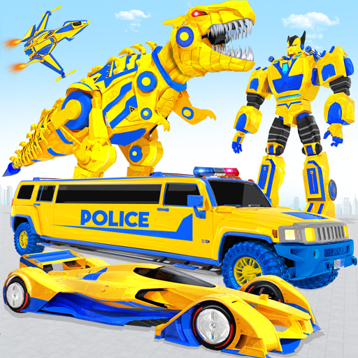 Limo Car Dino. robot permainan