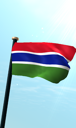 Android application Gambia Flag 3D Live Wallpaper screenshort