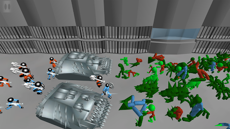 Stickman Prison Battle Simulator: Zombies