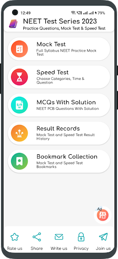 Android application NEET Test Series 2025 screenshort