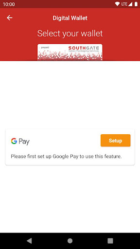 Southgate Wallet Screen 3