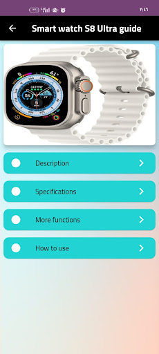 Android application Smart watch S8 Ultra guide screenshort