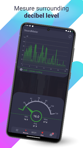 Android application Sound Meter screenshort