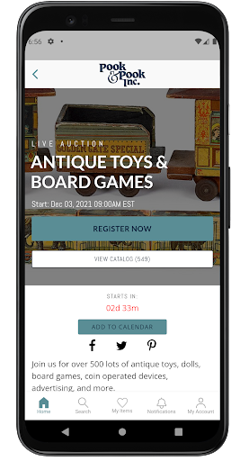 Pook & Pook Auction Screen 3