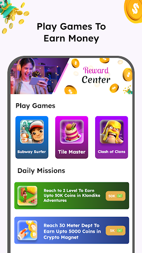RewardCenter: Play, Earn & Win Screen 2