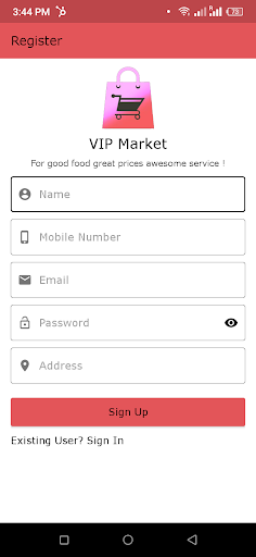 VIP Market Screen 2