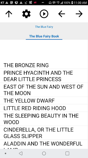 Android application Book, The Blue Fairy Book screenshort
