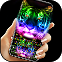 Neon Tiger Tastatur thema