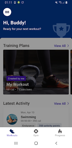 Android application Midland YMCA screenshort