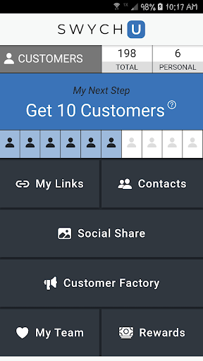 Android application SWYCH U screenshort