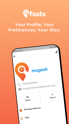 Android application FastX screenshort
