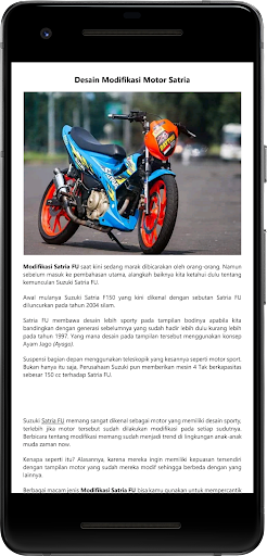 Desain Modifikasi Motor Satria