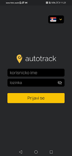 Android application Autotrack Devellop screenshort