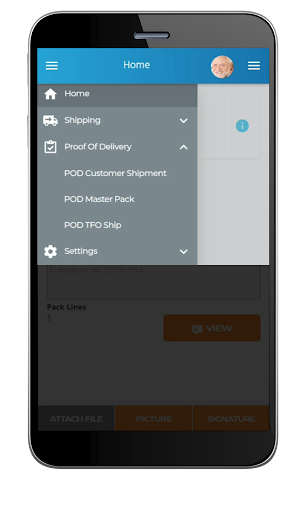 Android application Epicor Kinetic POD Lite screenshort
