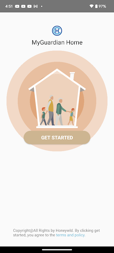 Android application MyGuardian Home screenshort
