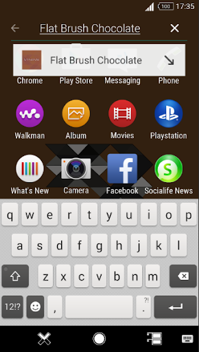 Flat Brush Chocolate - Theme f