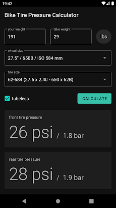 Bike Tire Pressure Calculatorのおすすめ画像2