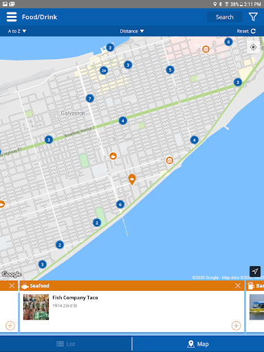 Screenshot of Visit Galveston