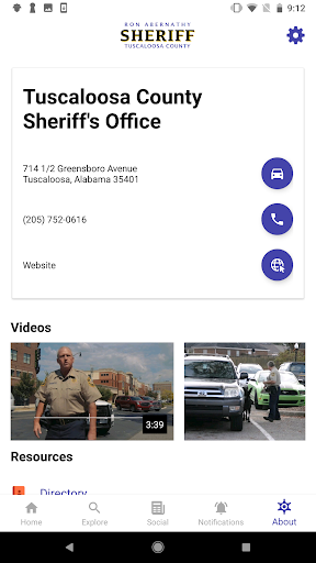 Tuscaloosa County Sheriff Screen 2