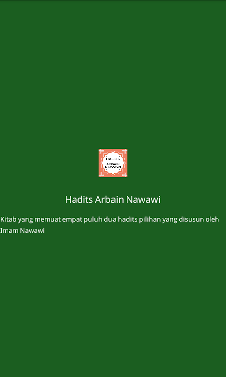 Hadits Arbain Nawawi Lengkap T - 1.3 - (Android)