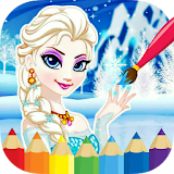 Coloring Ice Queen Book icon